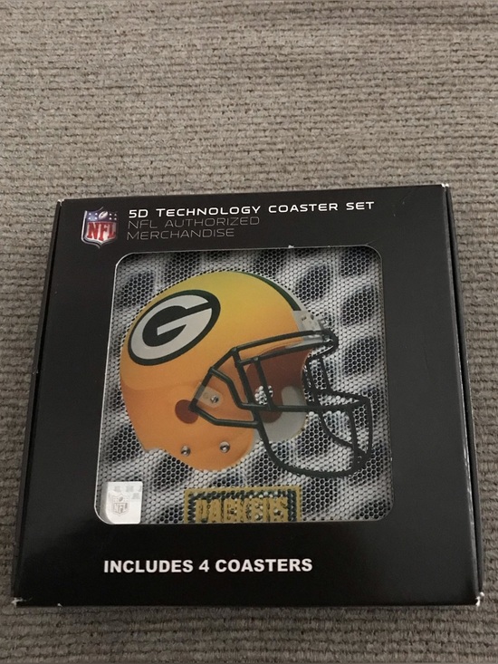 NFL Other - NFL 5D Technology Coaster Set Greenbay Packers